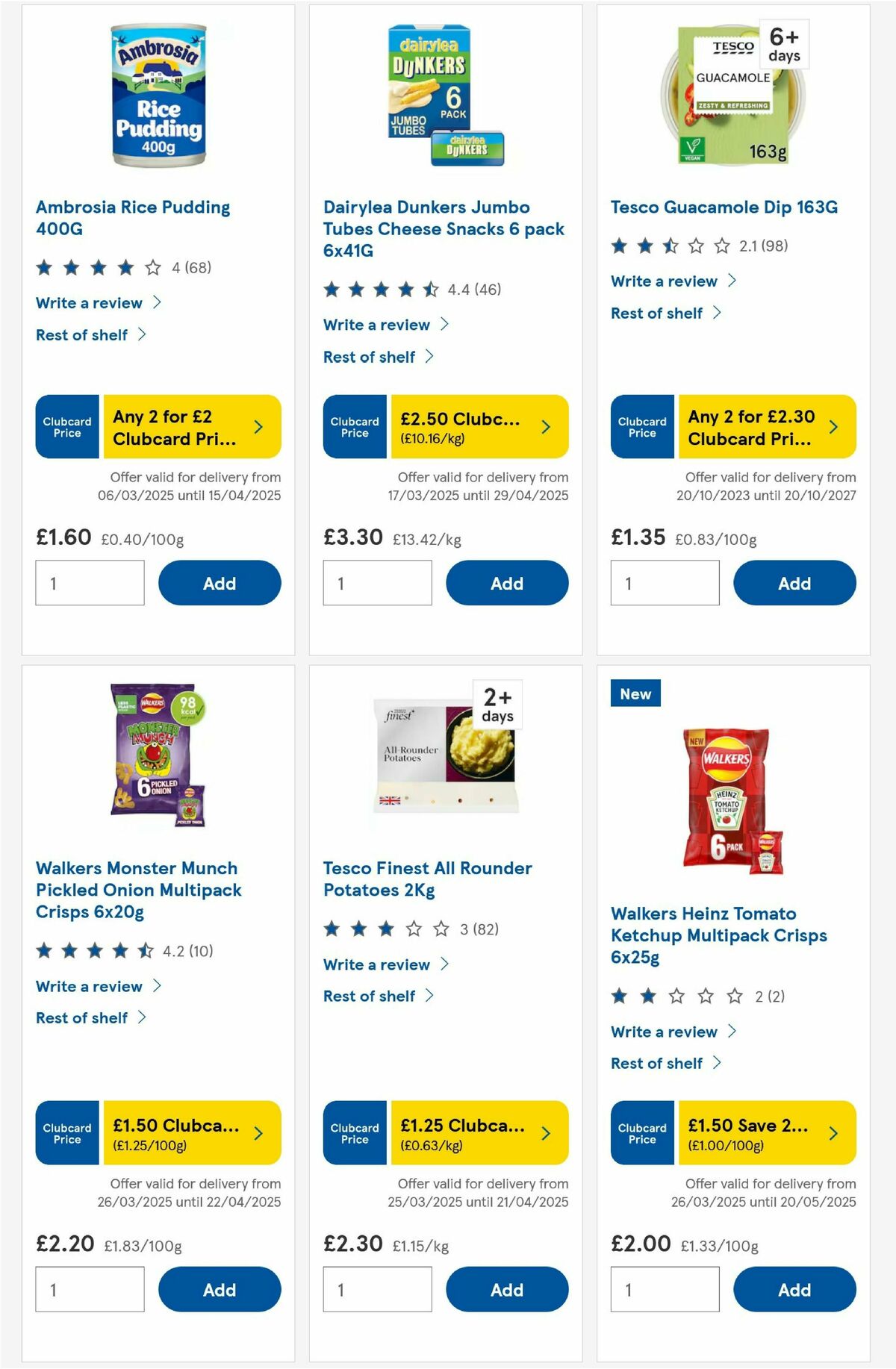 TESCO Offers from 4 April