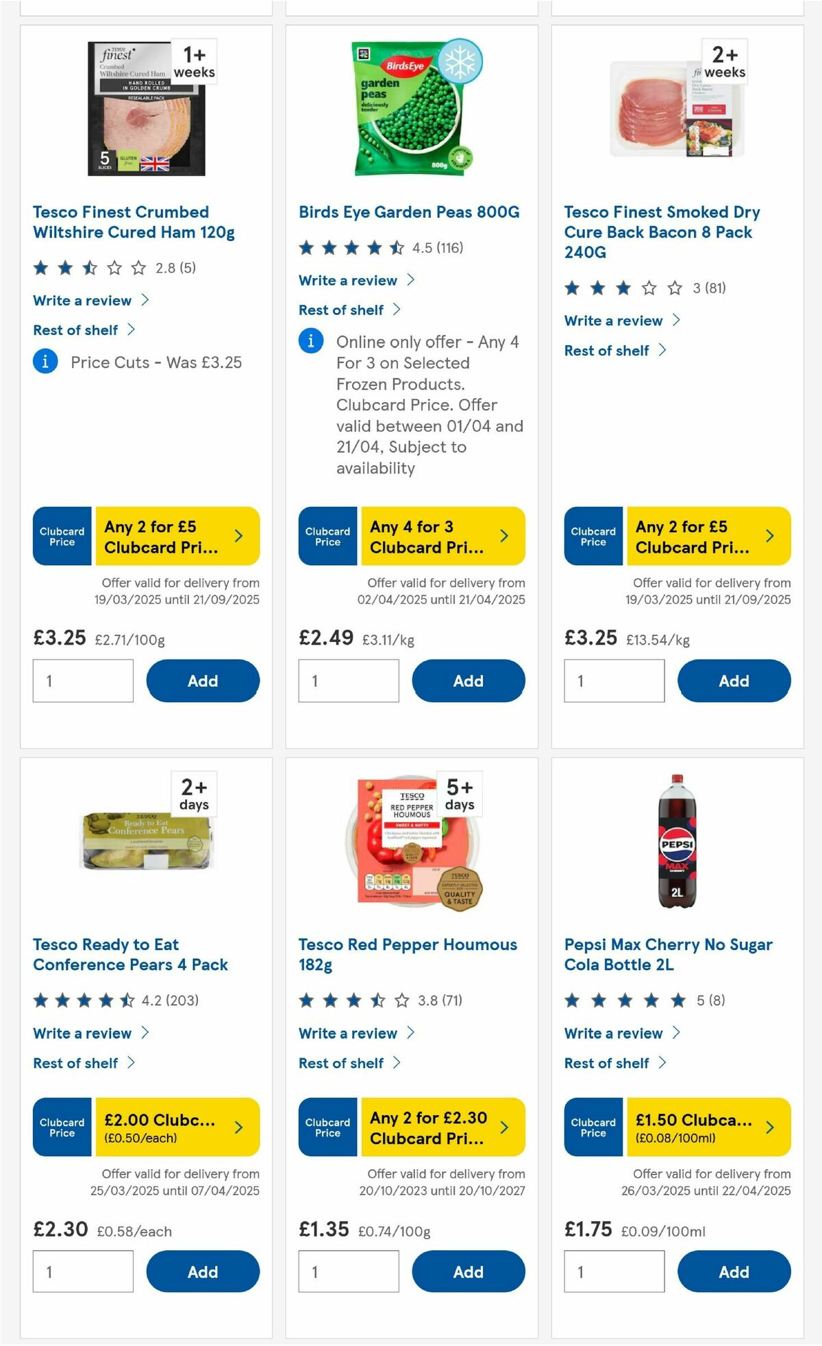 TESCO Offers from 4 April