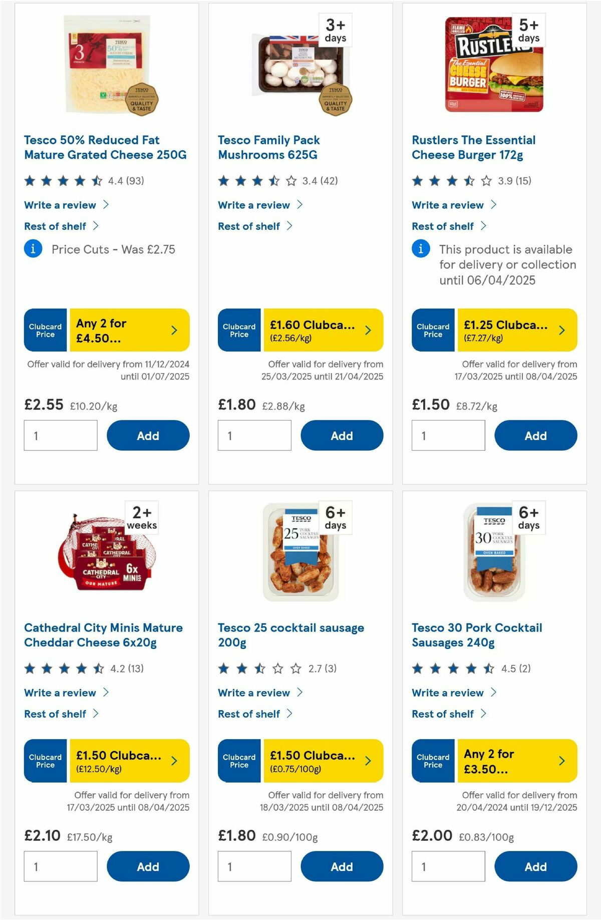 TESCO Offers from 4 April