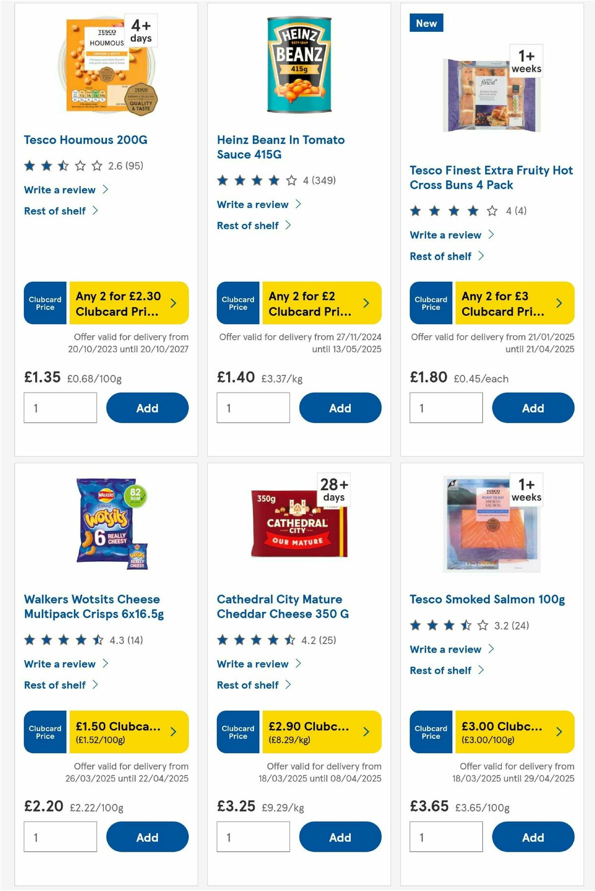 TESCO Offers from 4 April
