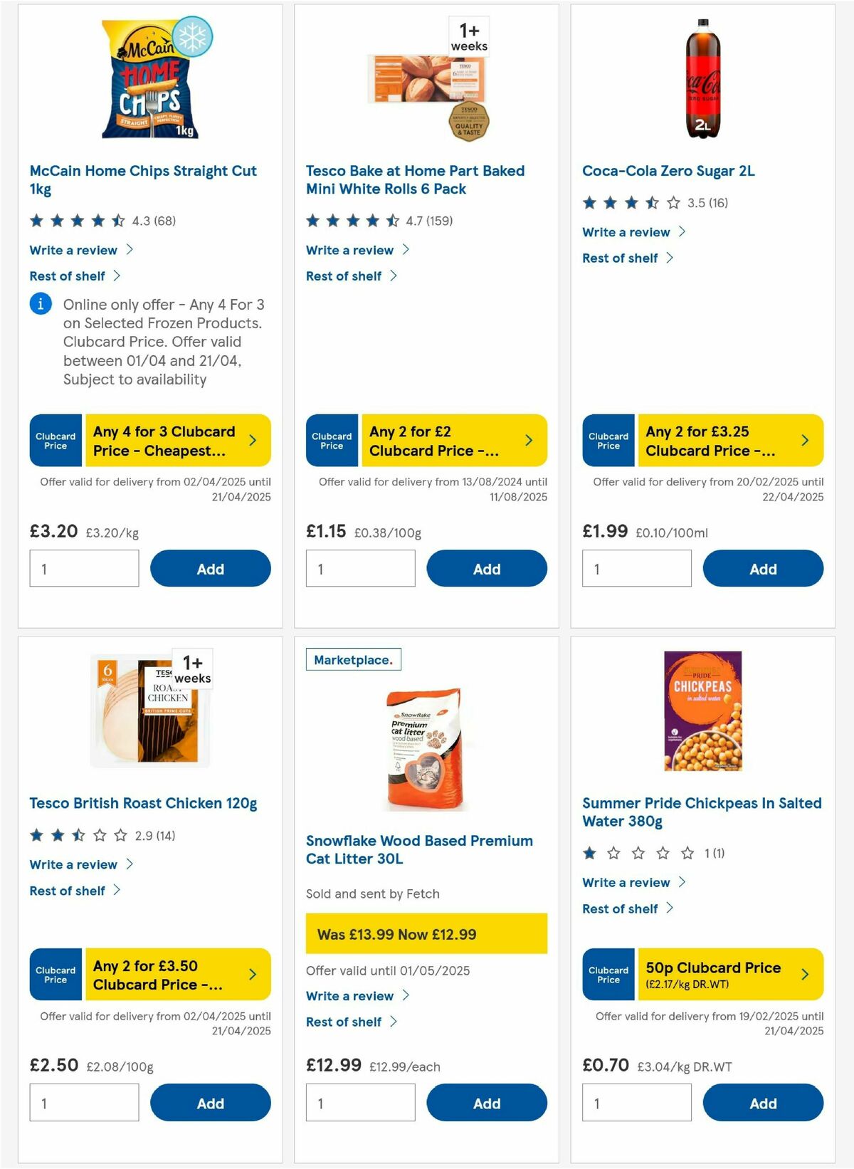 TESCO Offers from 10 April
