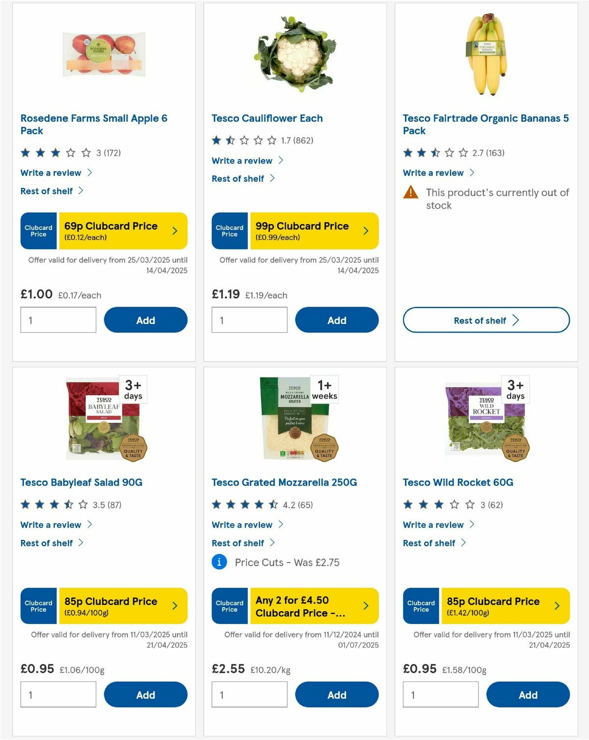 TESCO Offers from 10 April
