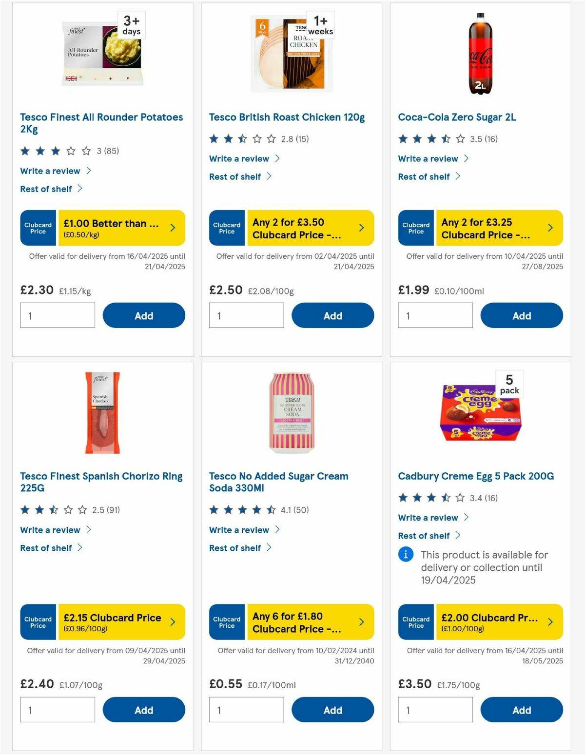 TESCO Offers from 17 April
