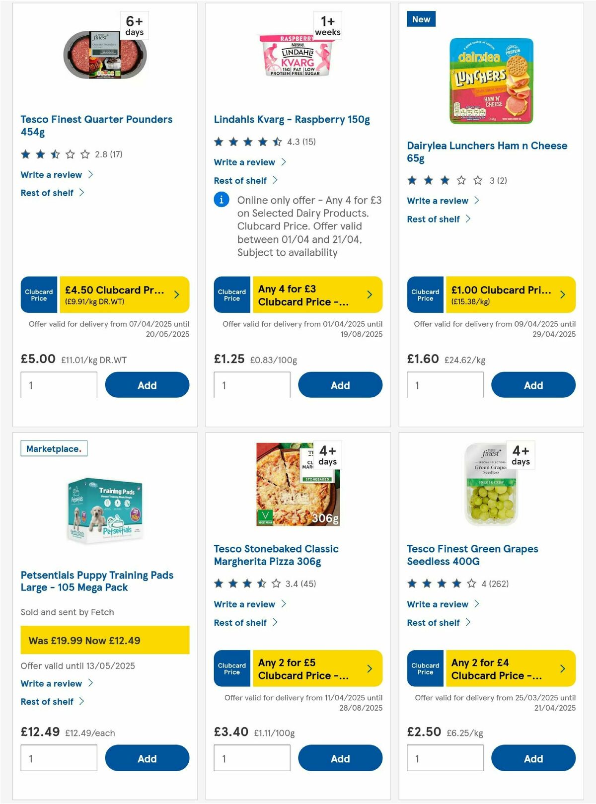 TESCO Offers from 17 April