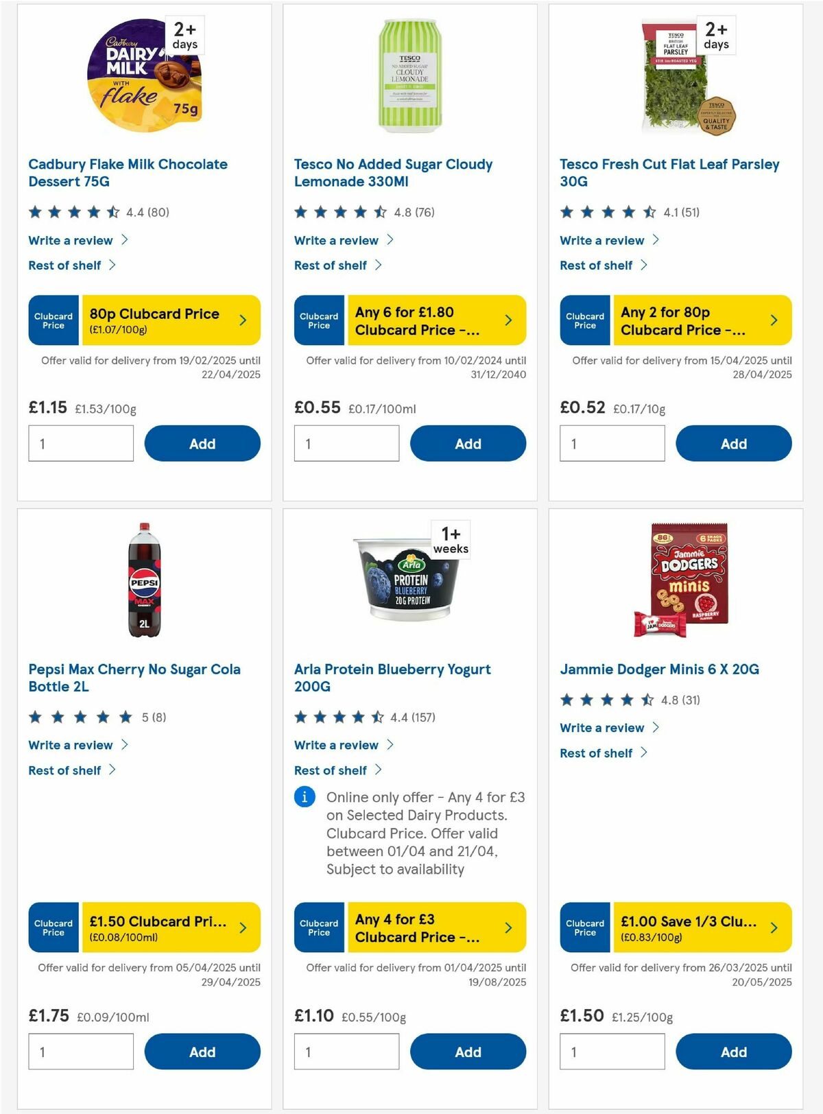 TESCO Offers from 17 April