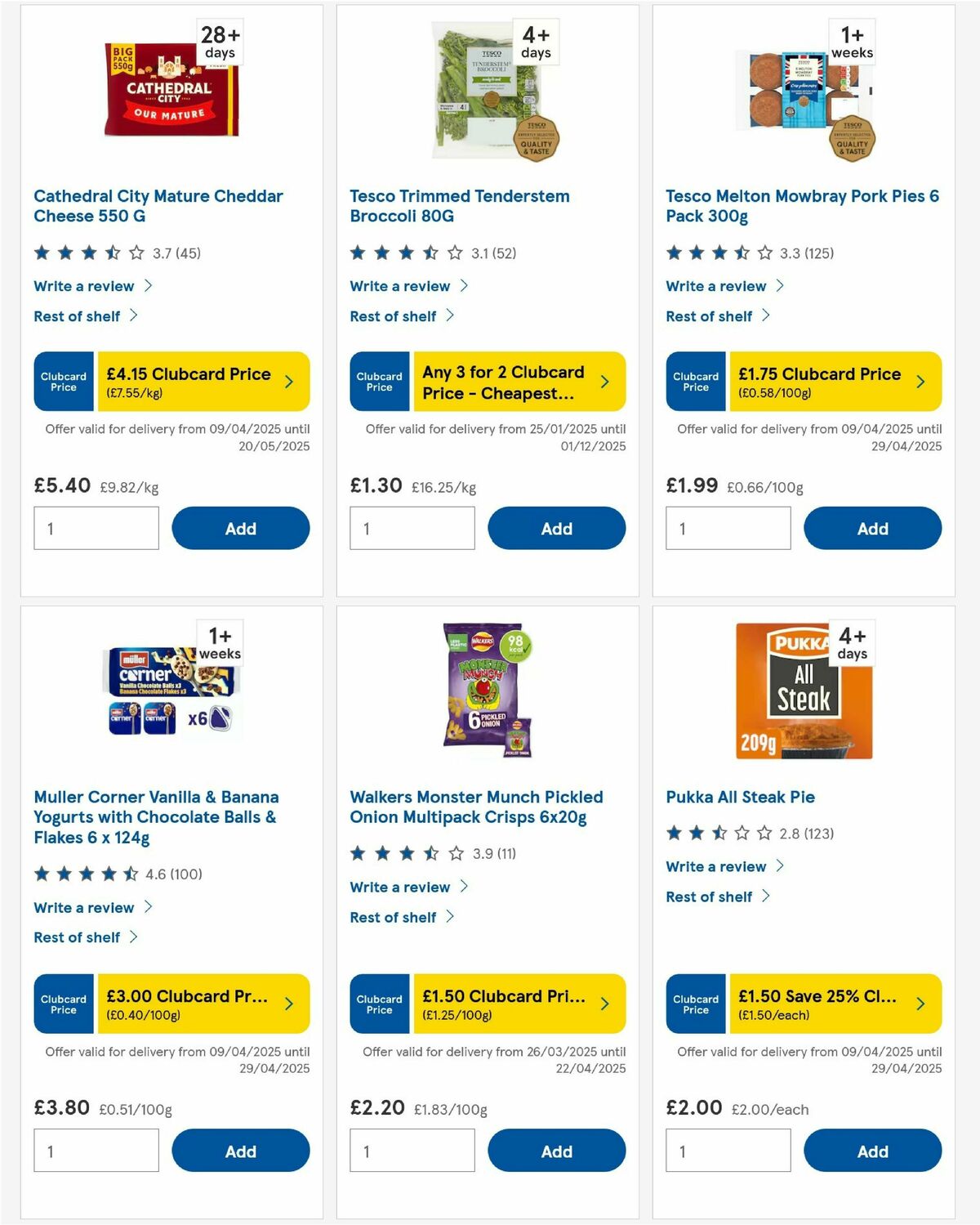 TESCO Offers from 17 April