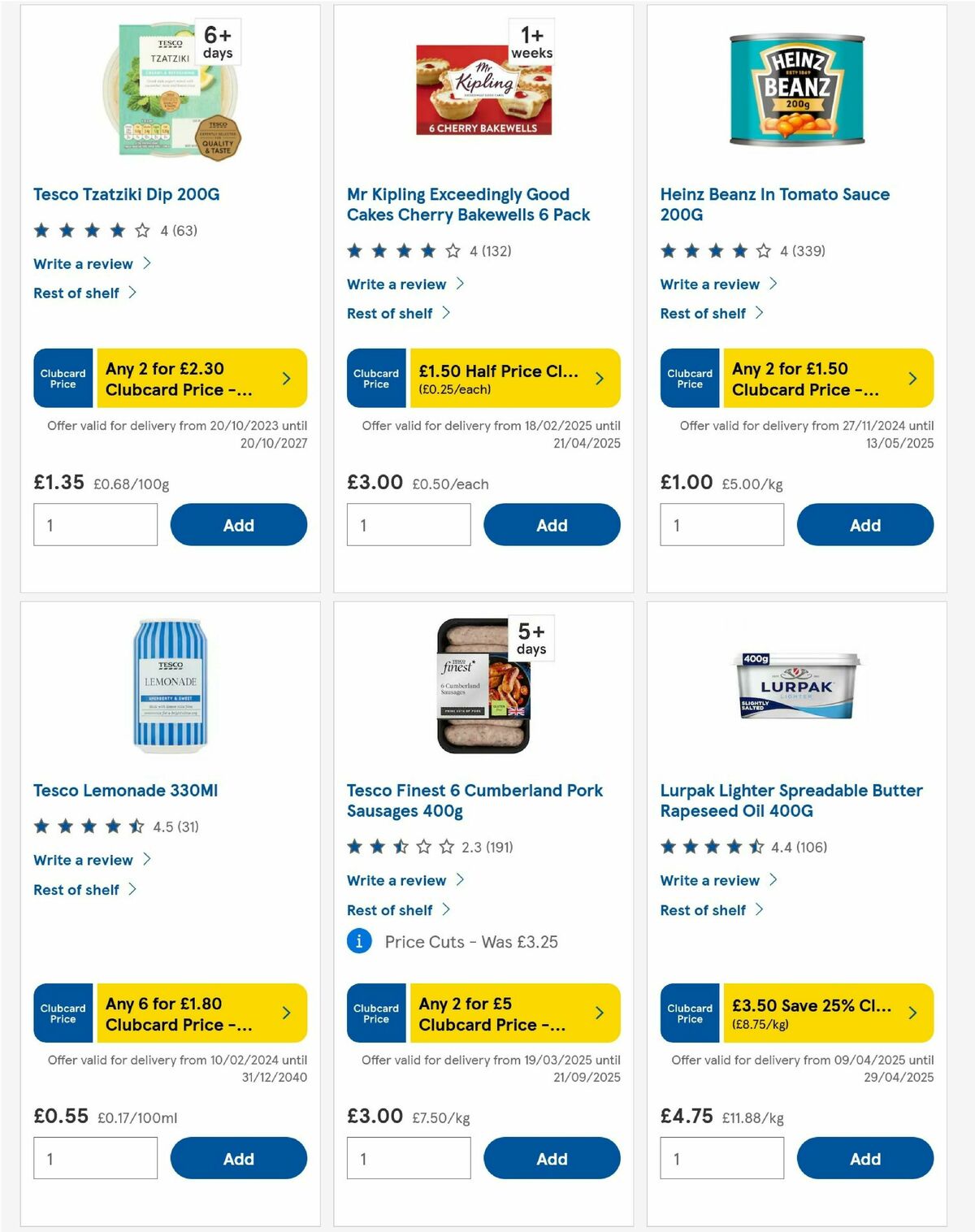 TESCO Offers from 17 April