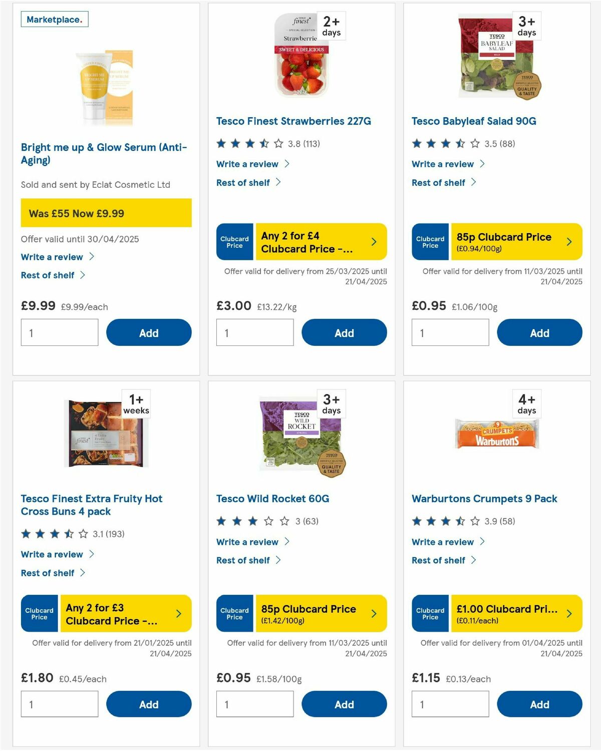 TESCO Offers from 17 April