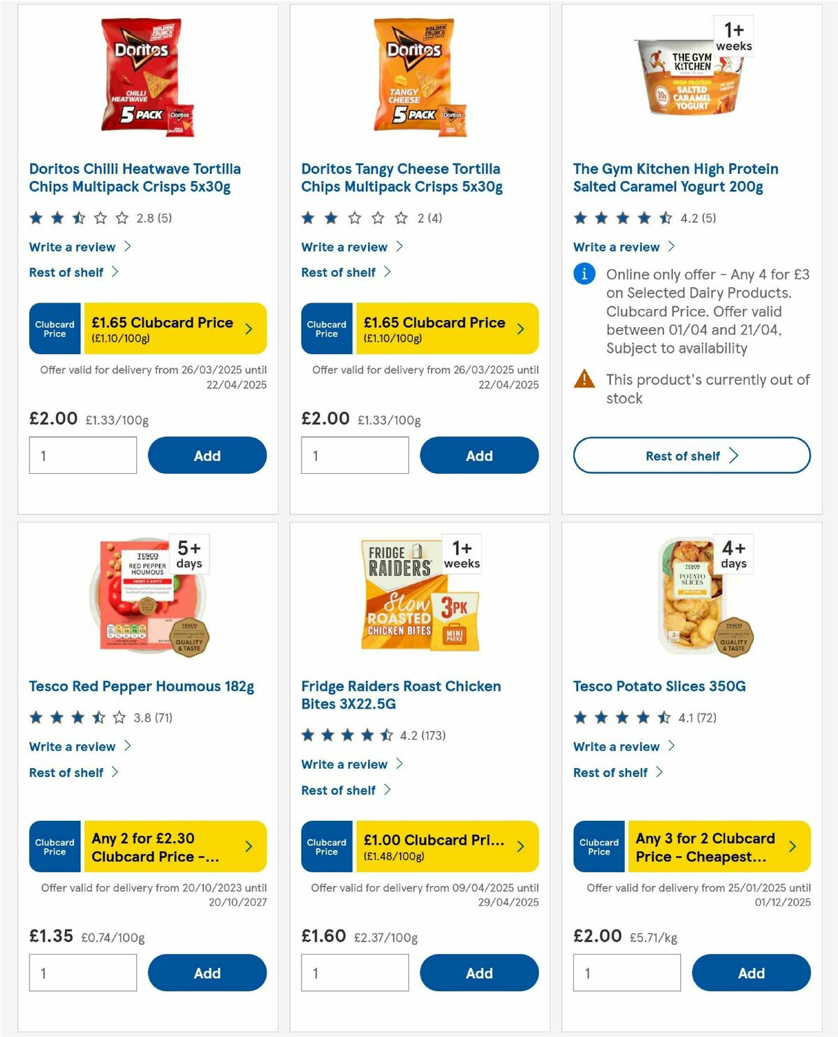 TESCO Offers from 17 April