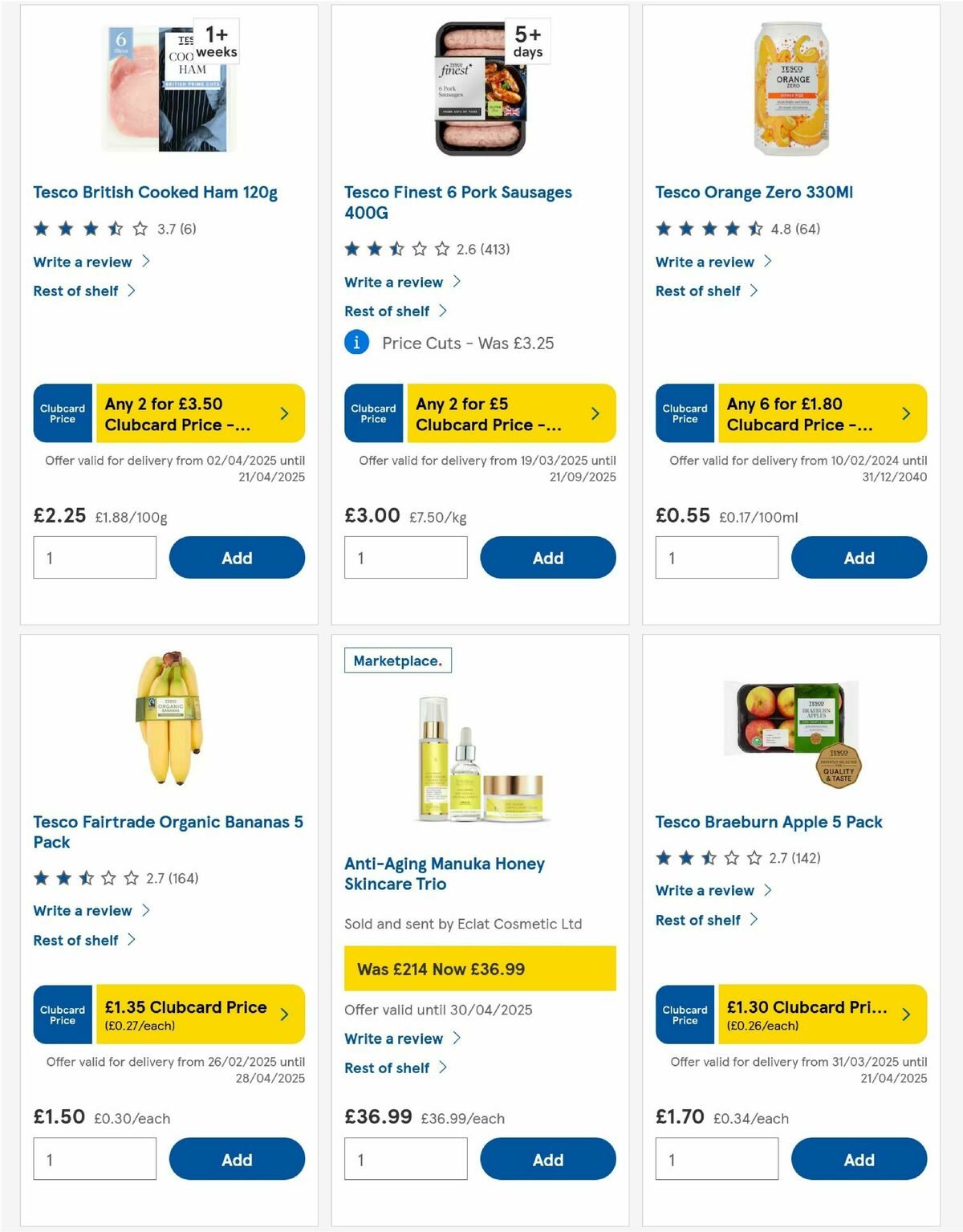 TESCO Offers from 17 April