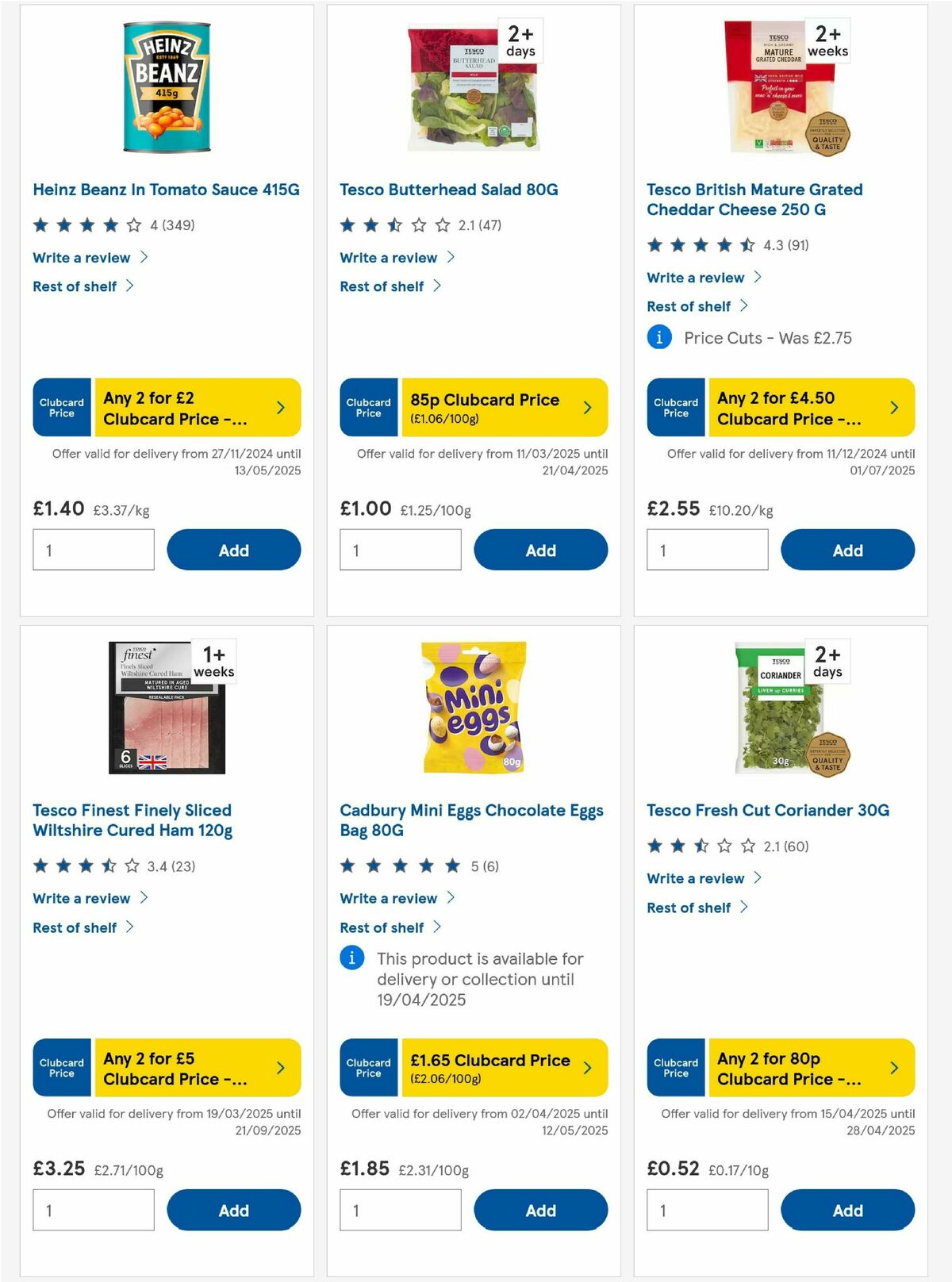 TESCO Offers from 17 April