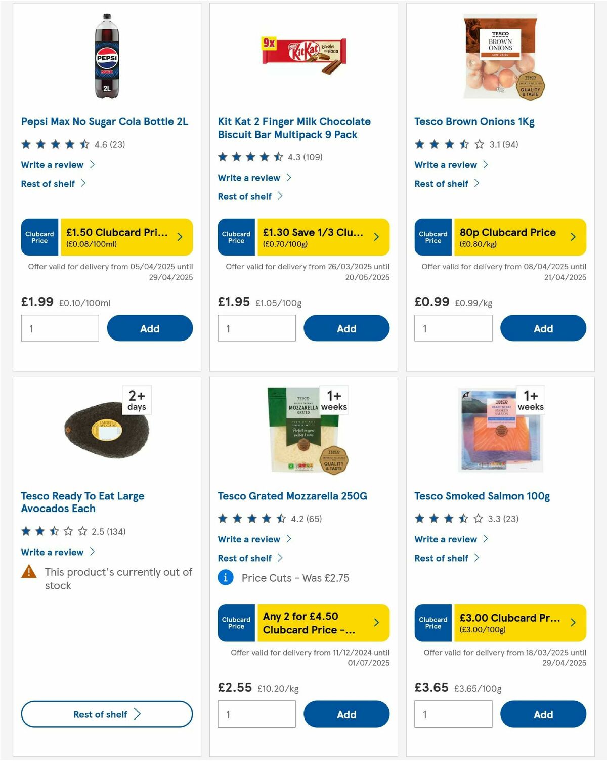 TESCO Offers from 17 April