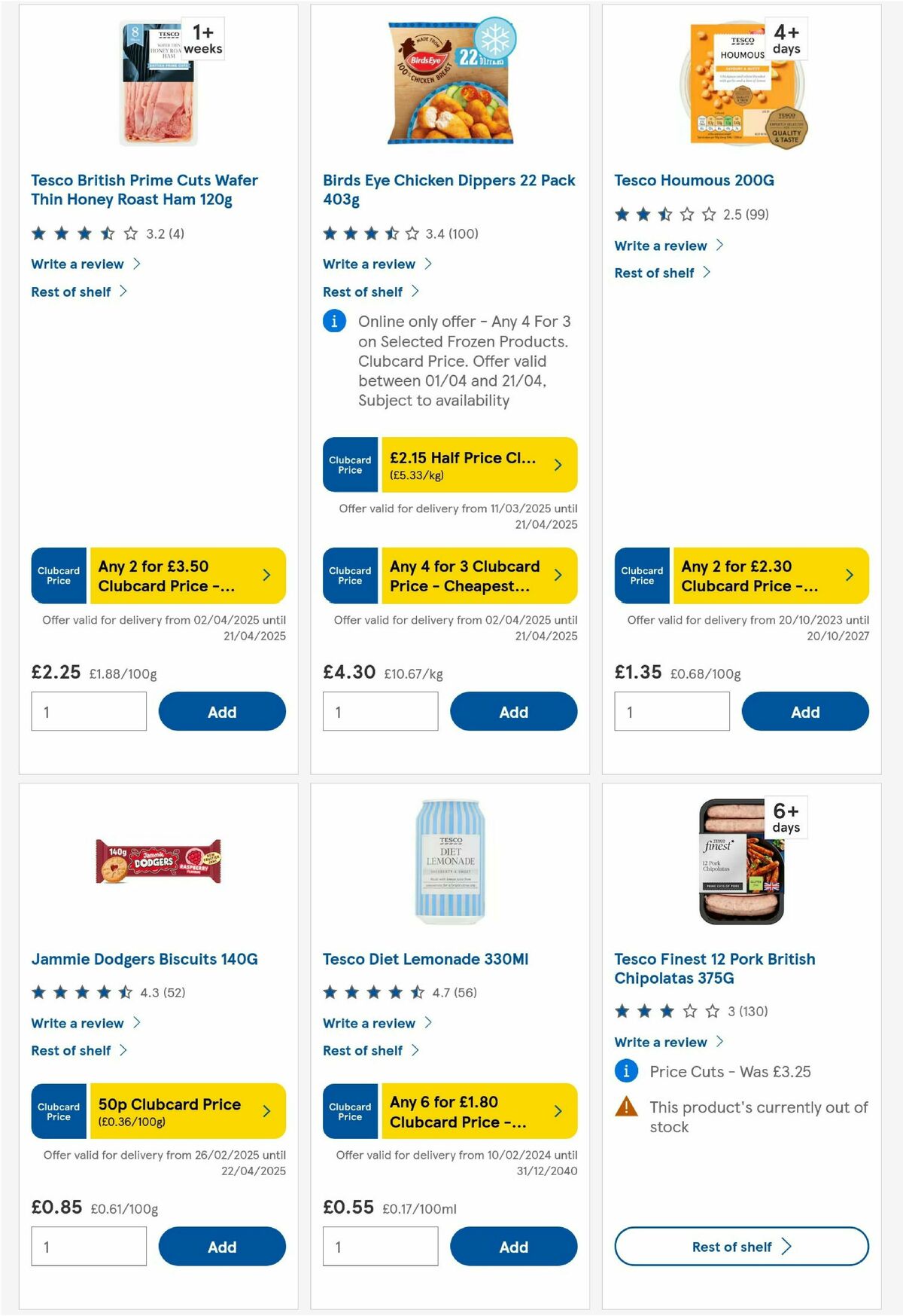 TESCO Offers from 17 April