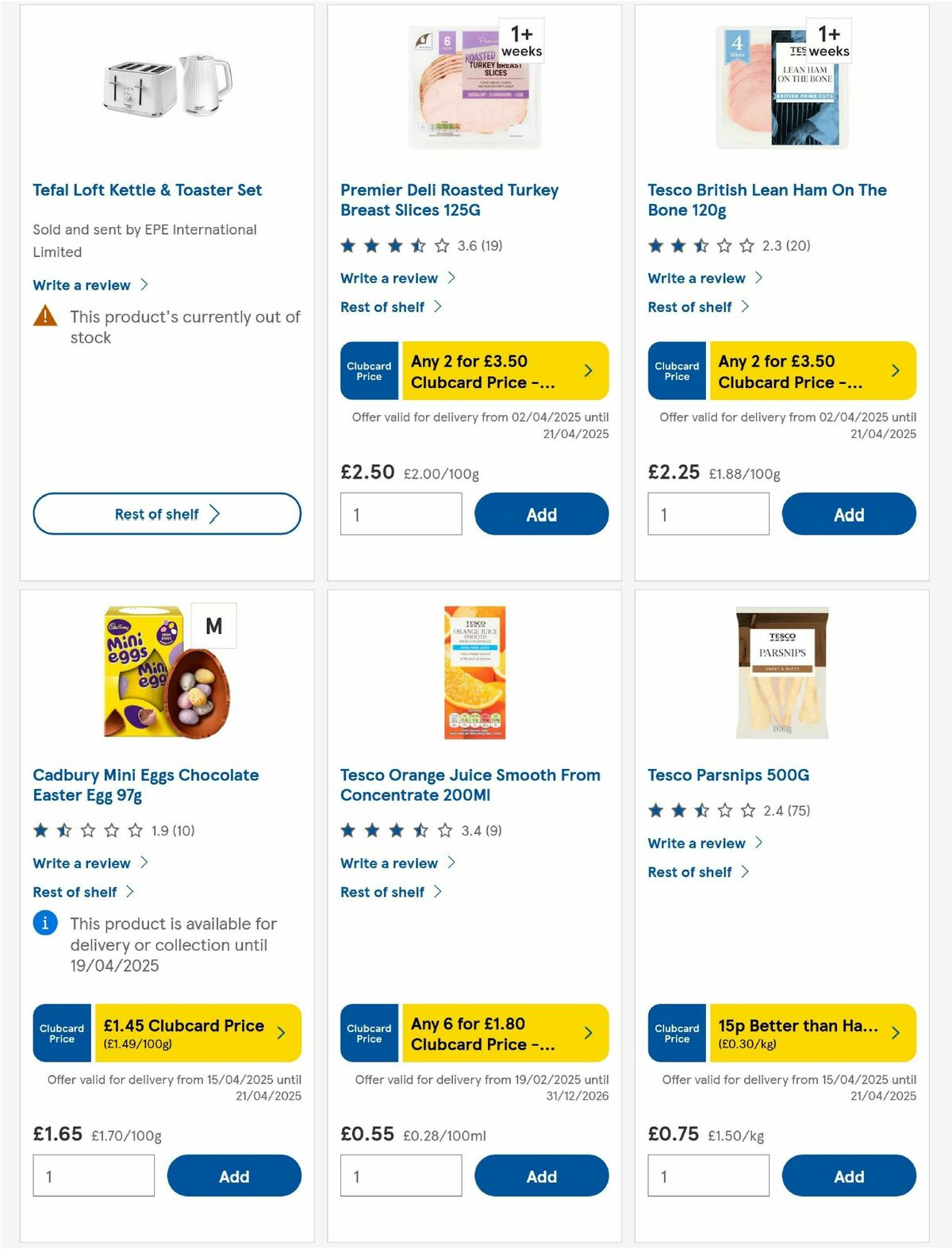 TESCO Offers from 17 April