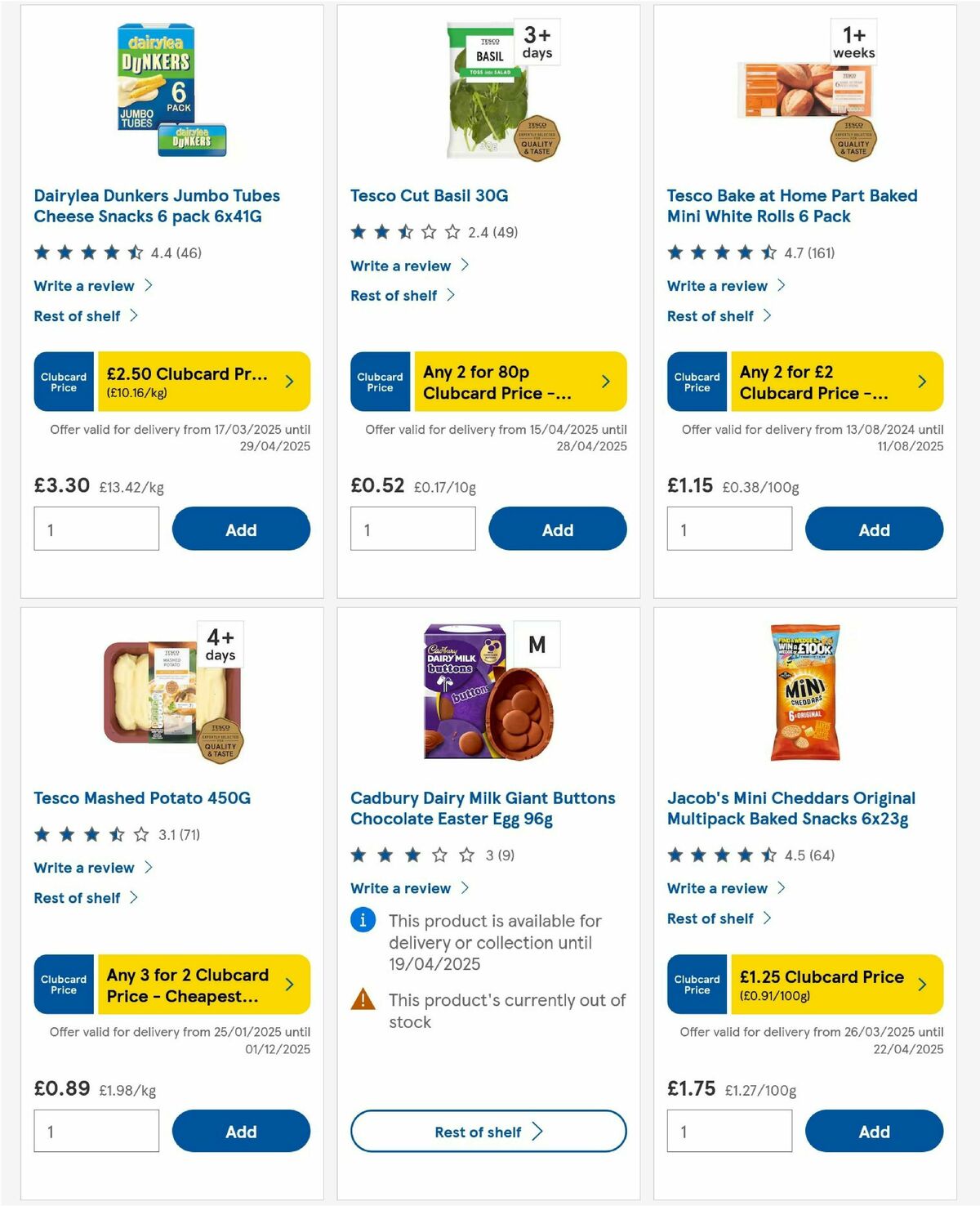 TESCO Offers from 17 April