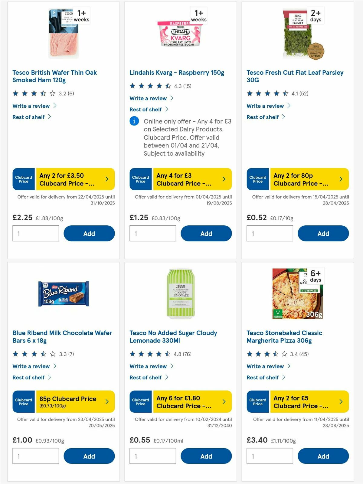 TESCO Offers from 24 April