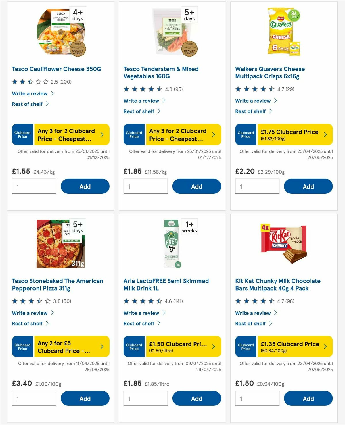 TESCO Offers from 24 April