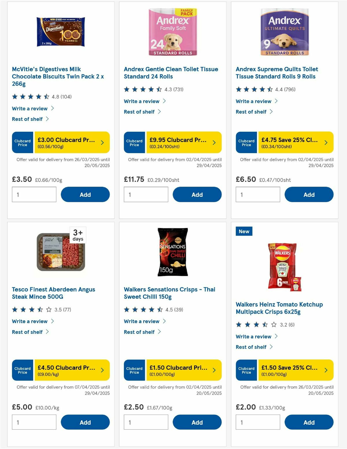 TESCO Offers from 24 April