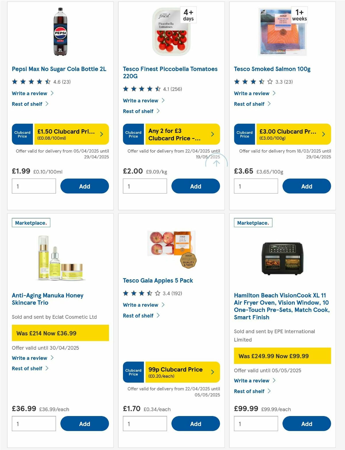 TESCO Offers from 24 April