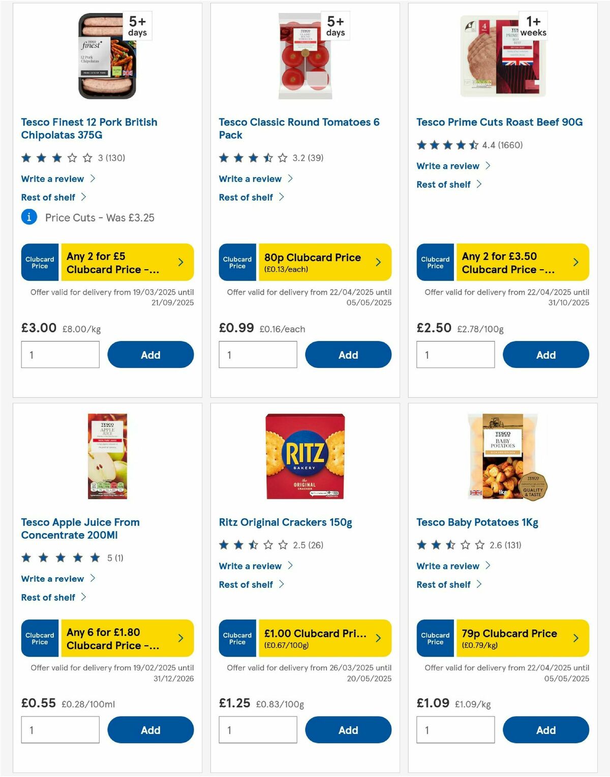 TESCO Offers from 24 April
