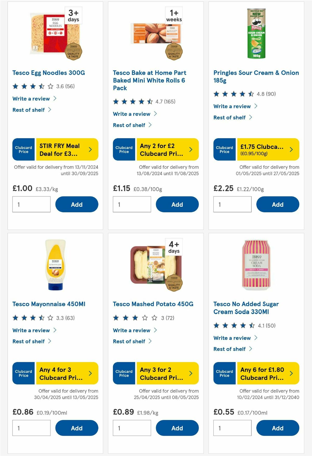 TESCO Offers from 6 May