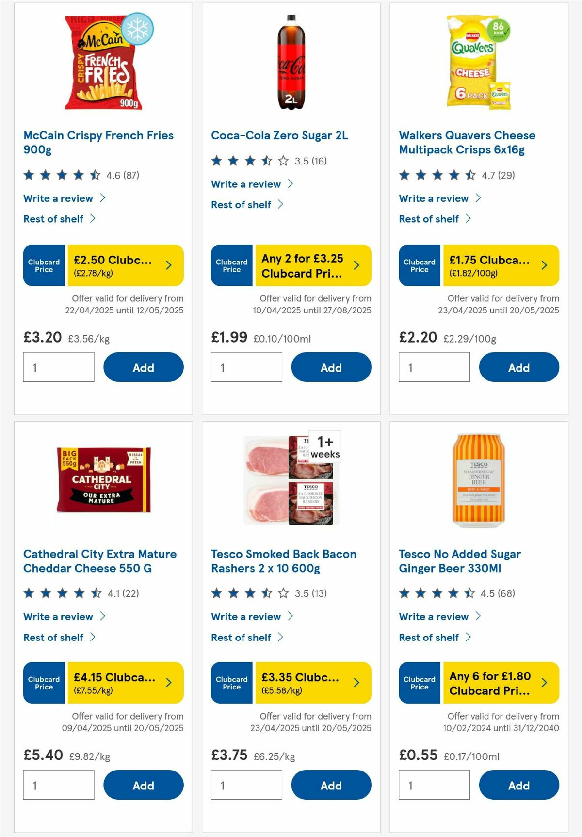 TESCO Offers from 6 May