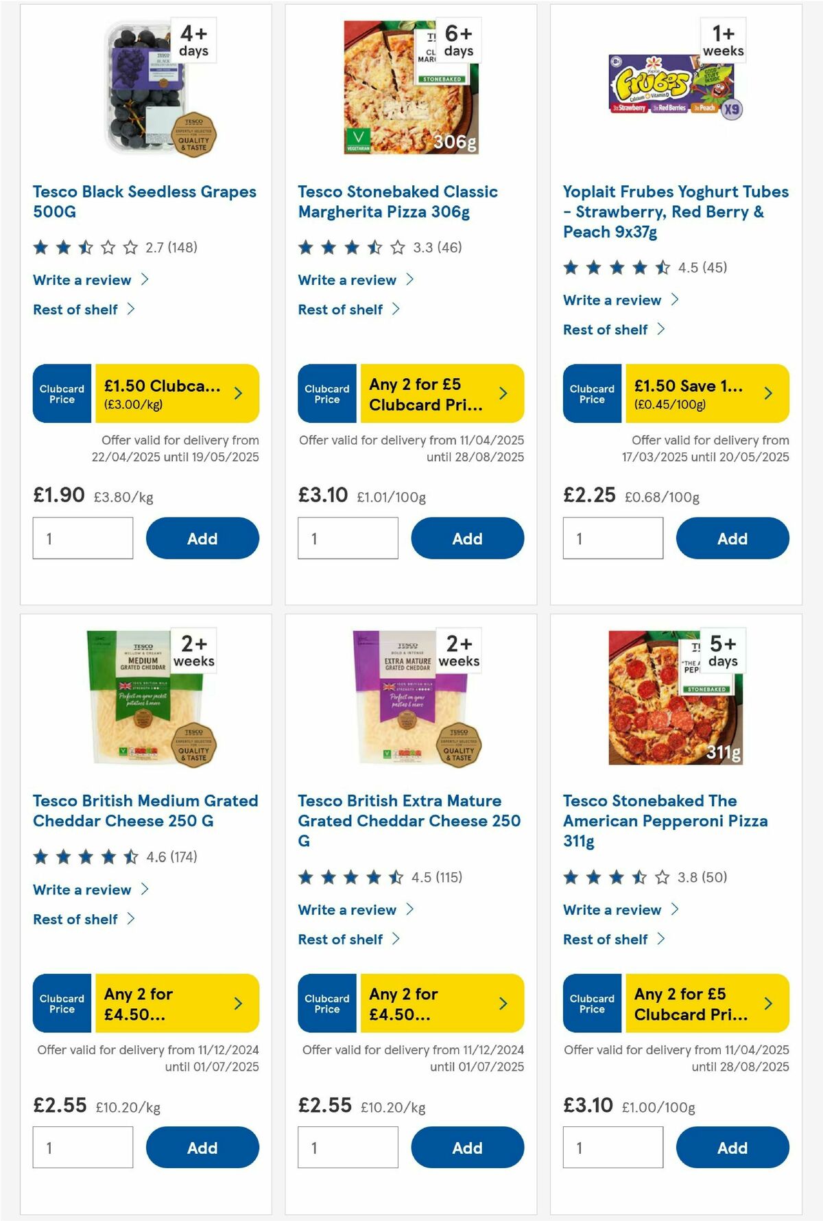 TESCO Offers from 6 May