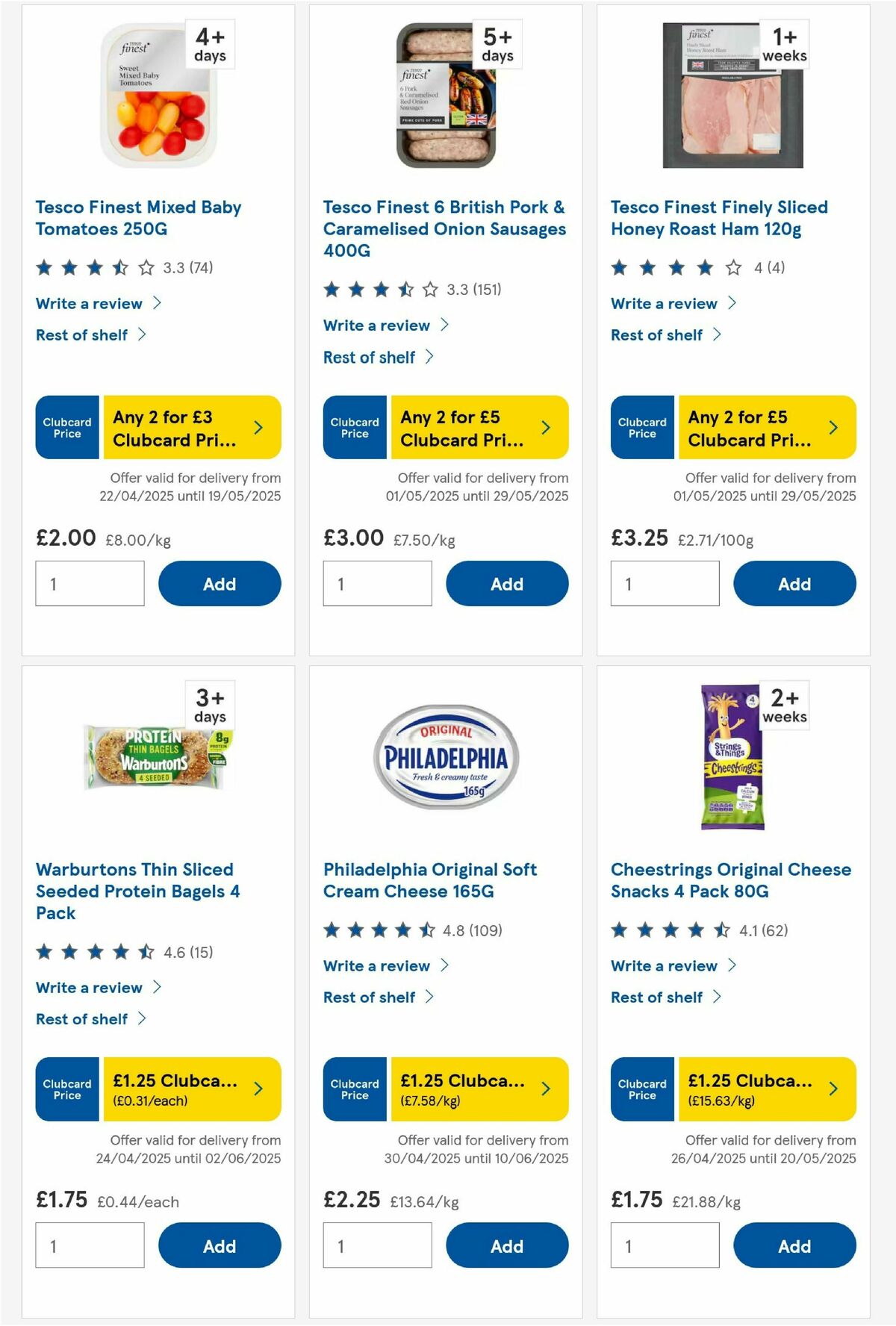 TESCO Offers from 6 May