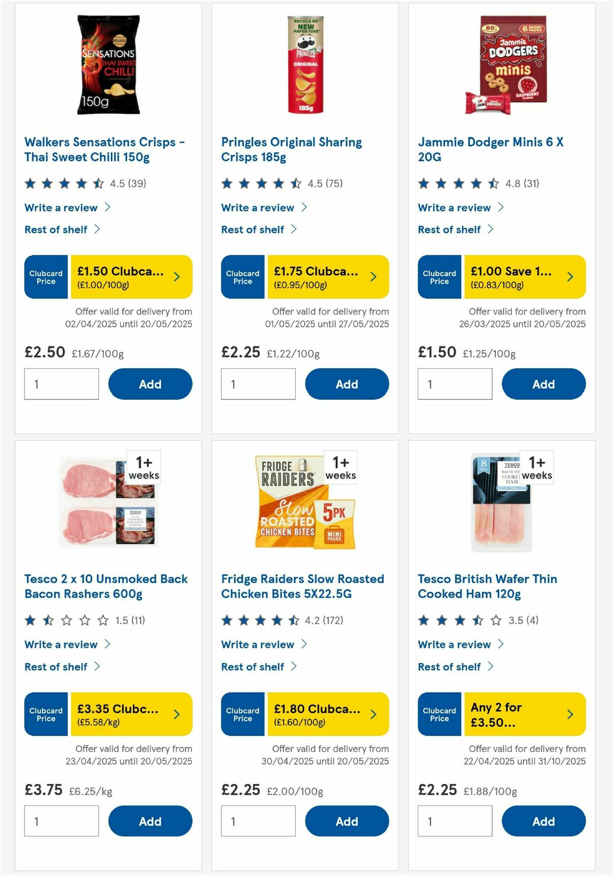 TESCO Offers from 6 May