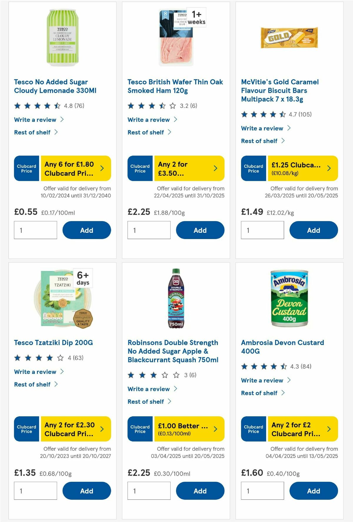 TESCO Offers from 6 May