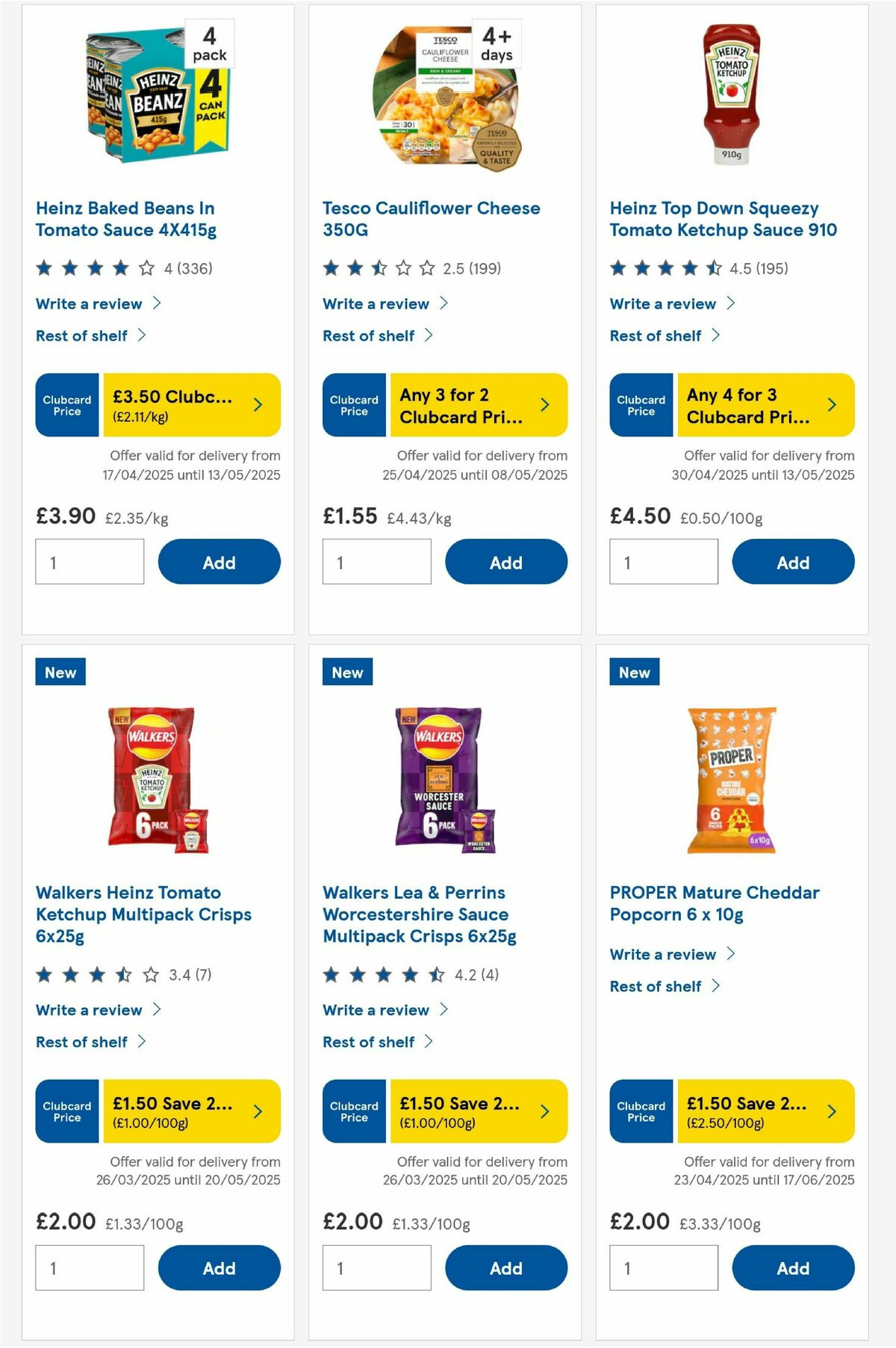 TESCO Offers from 6 May