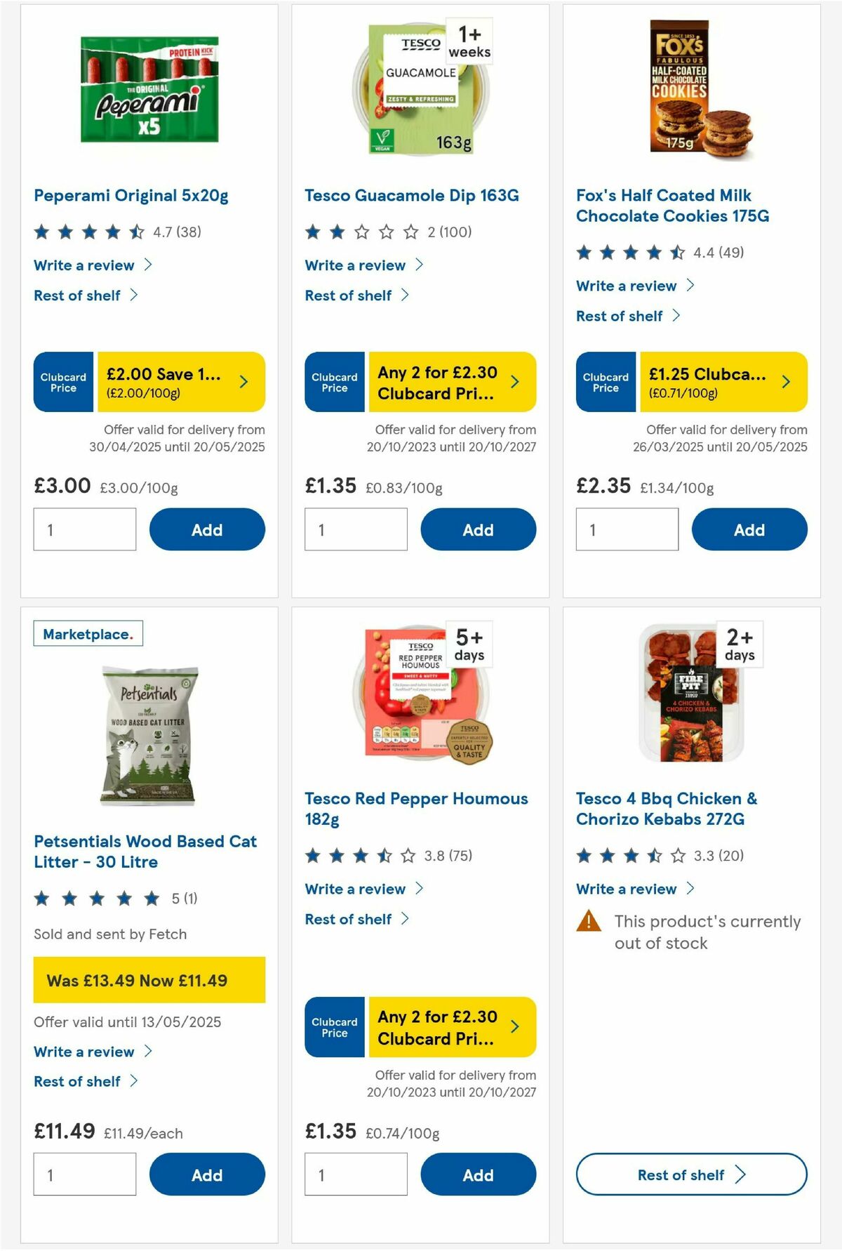 TESCO Offers from 6 May