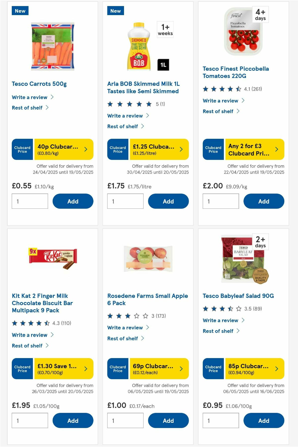 TESCO Offers from 6 May