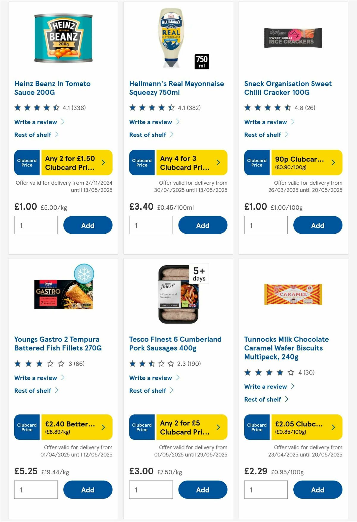 TESCO Offers from 6 May