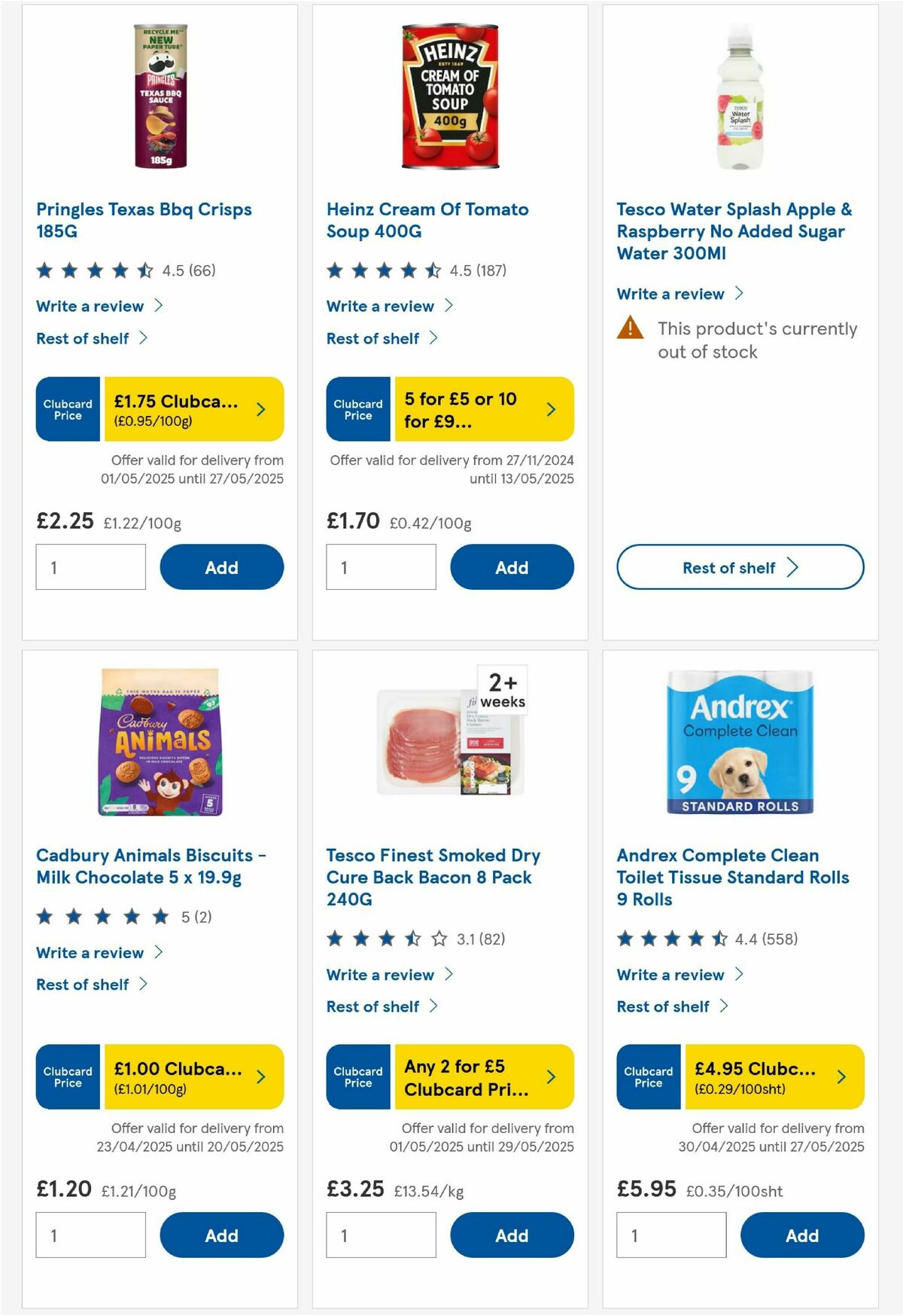 TESCO Offers from 6 May