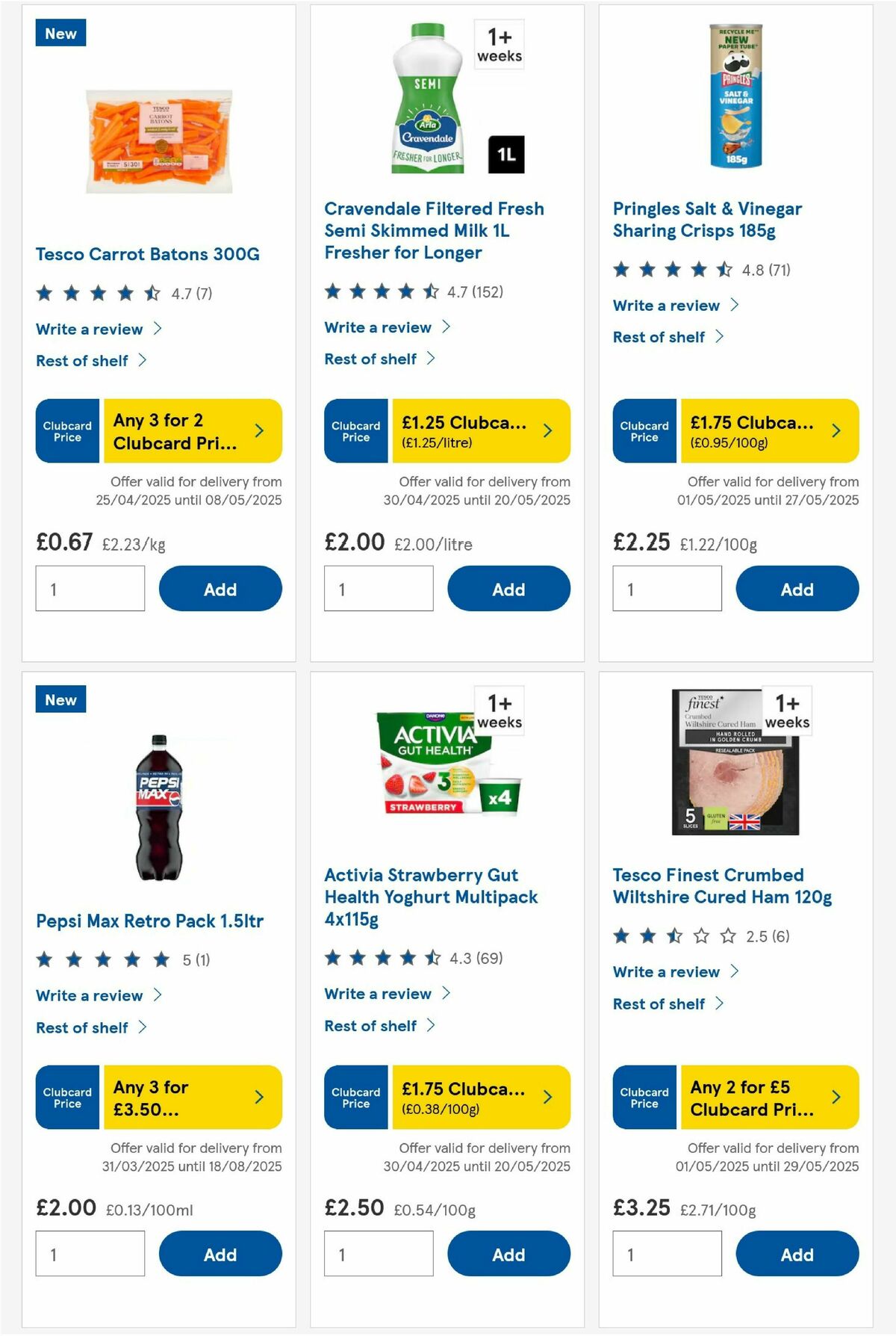 TESCO Offers from 6 May