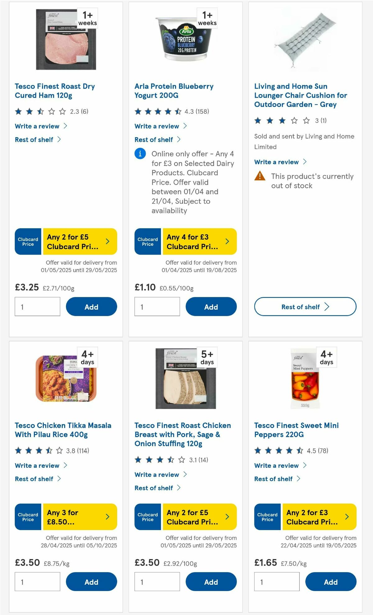TESCO Offers from 6 May