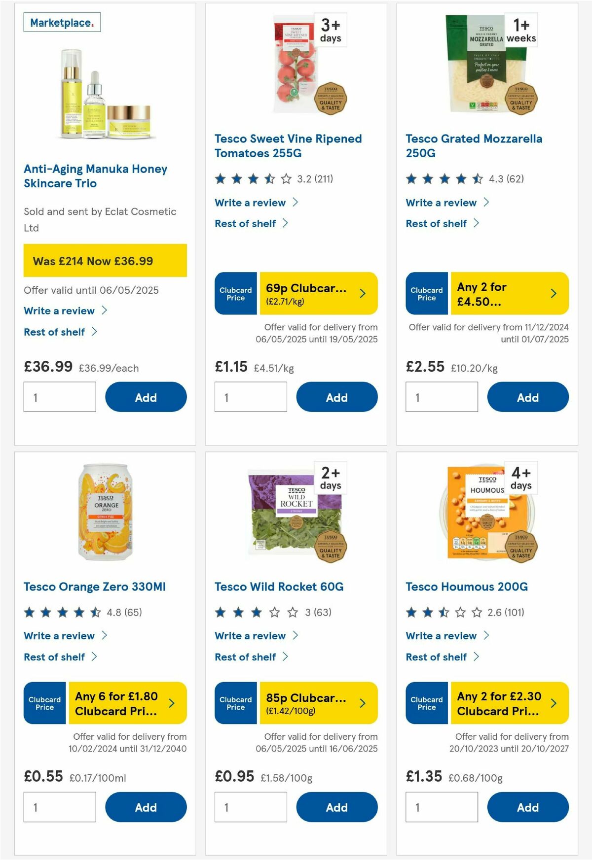 TESCO Offers from 6 May