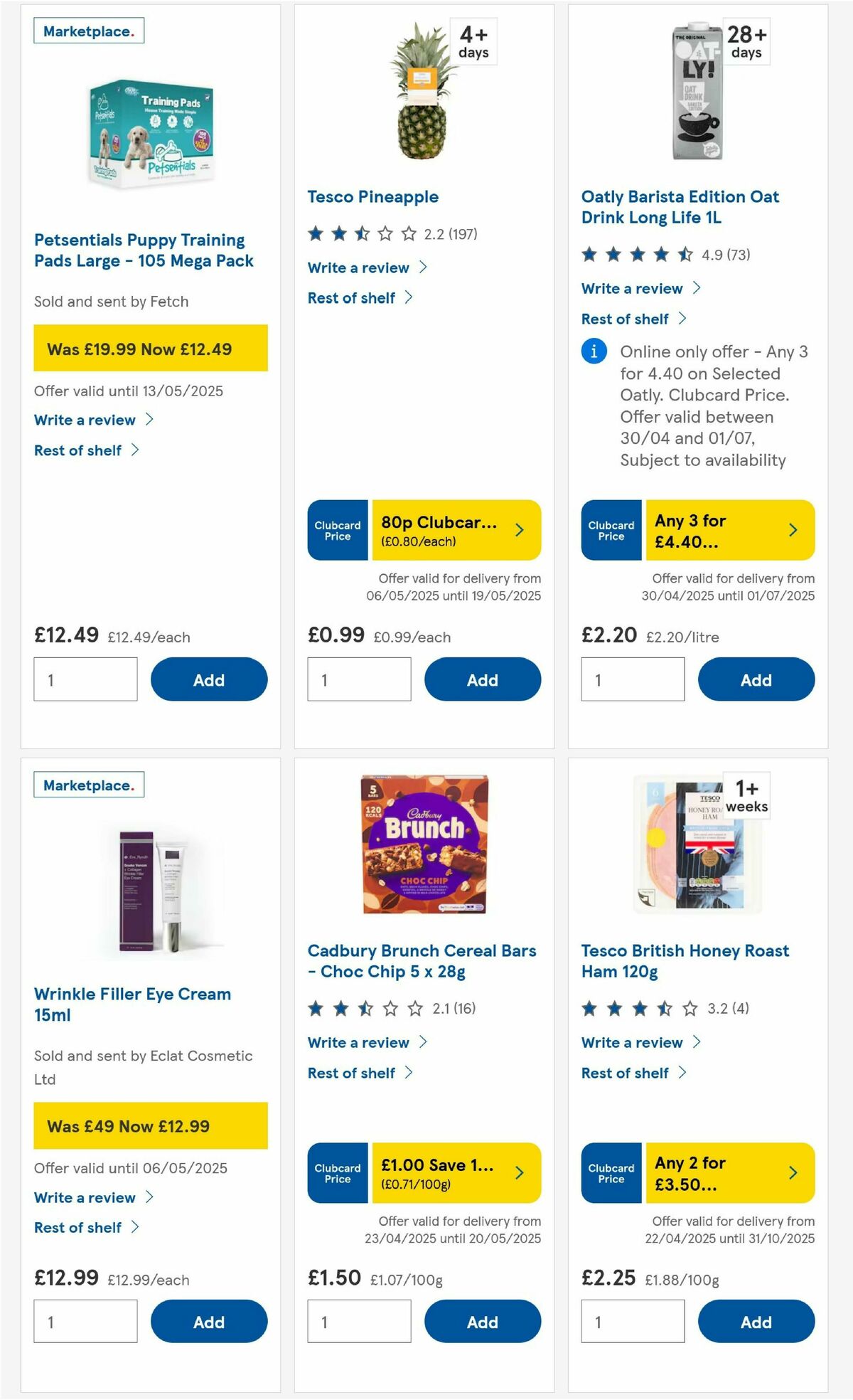 TESCO Offers from 6 May