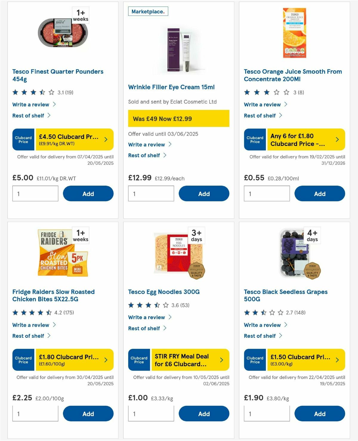 TESCO Offers from 15 May