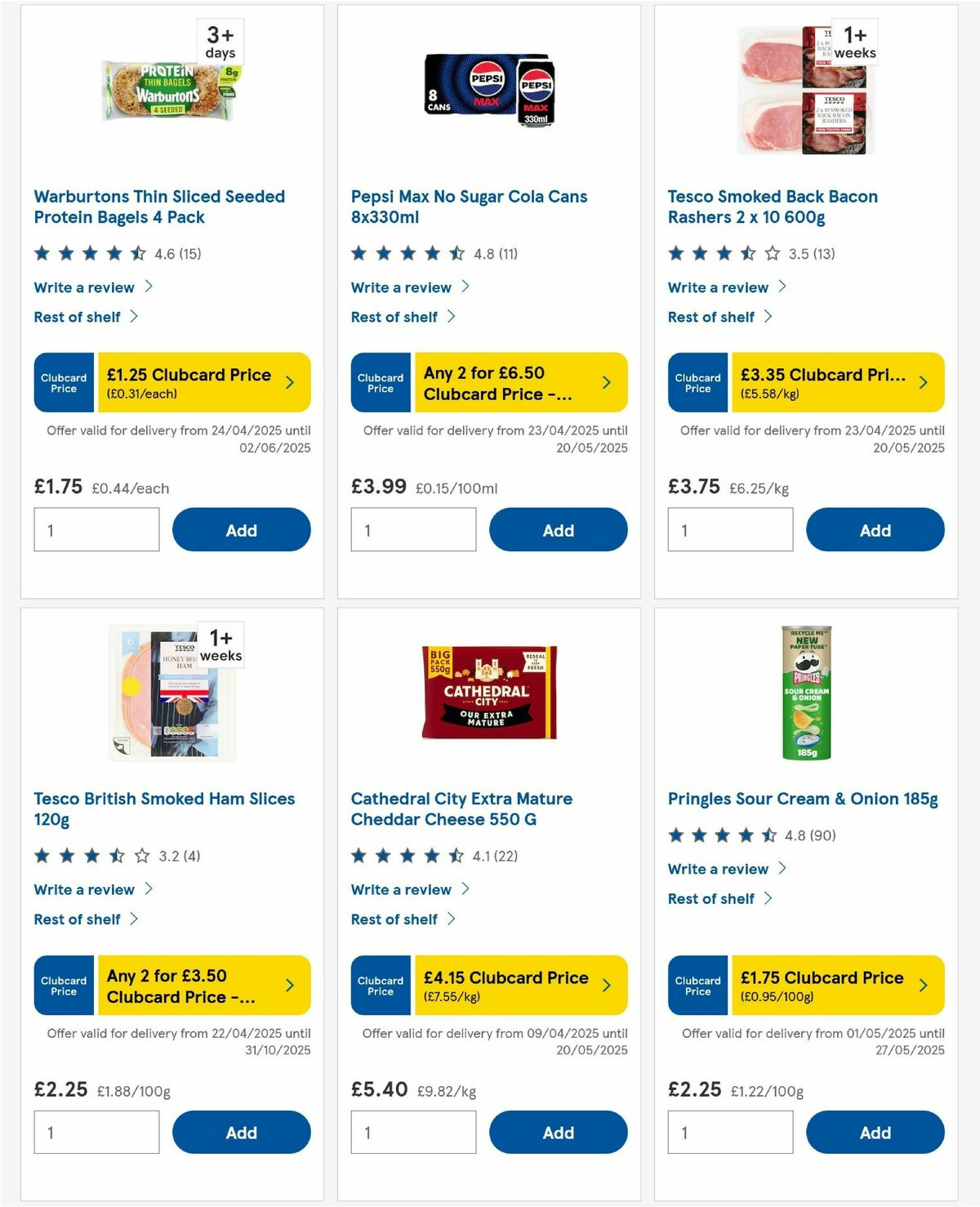 TESCO Offers from 15 May