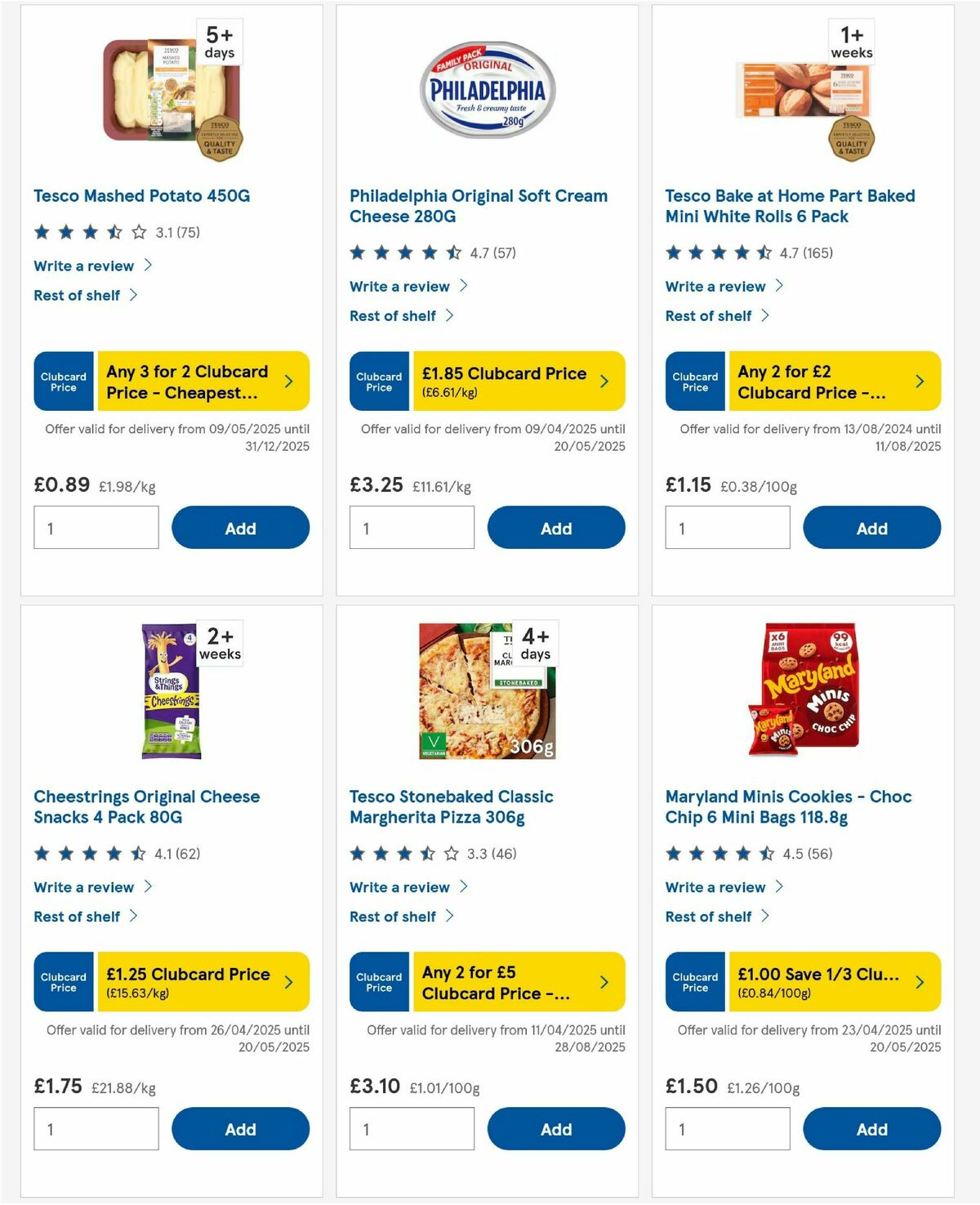 TESCO Offers from 15 May
