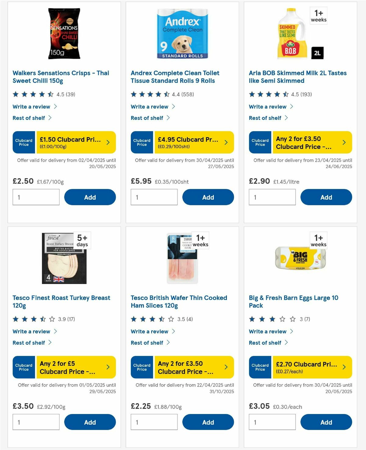 TESCO Offers from 15 May