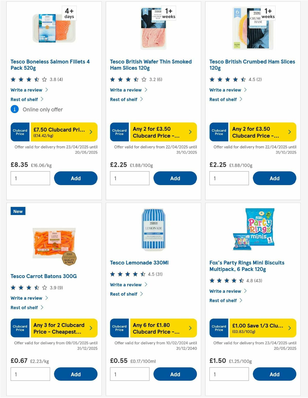 TESCO Offers from 15 May