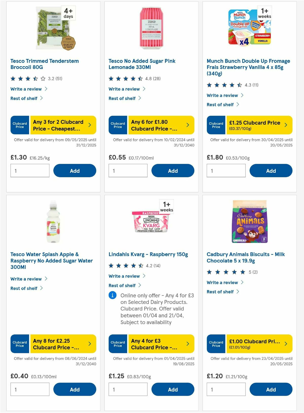 TESCO Offers from 15 May