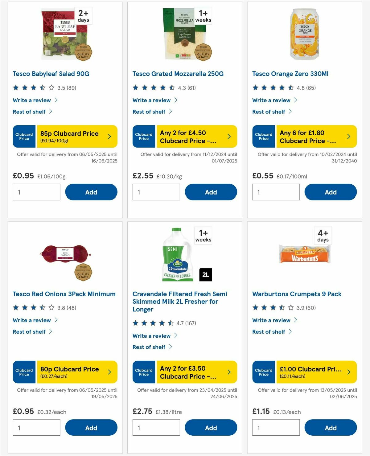 TESCO Offers from 15 May