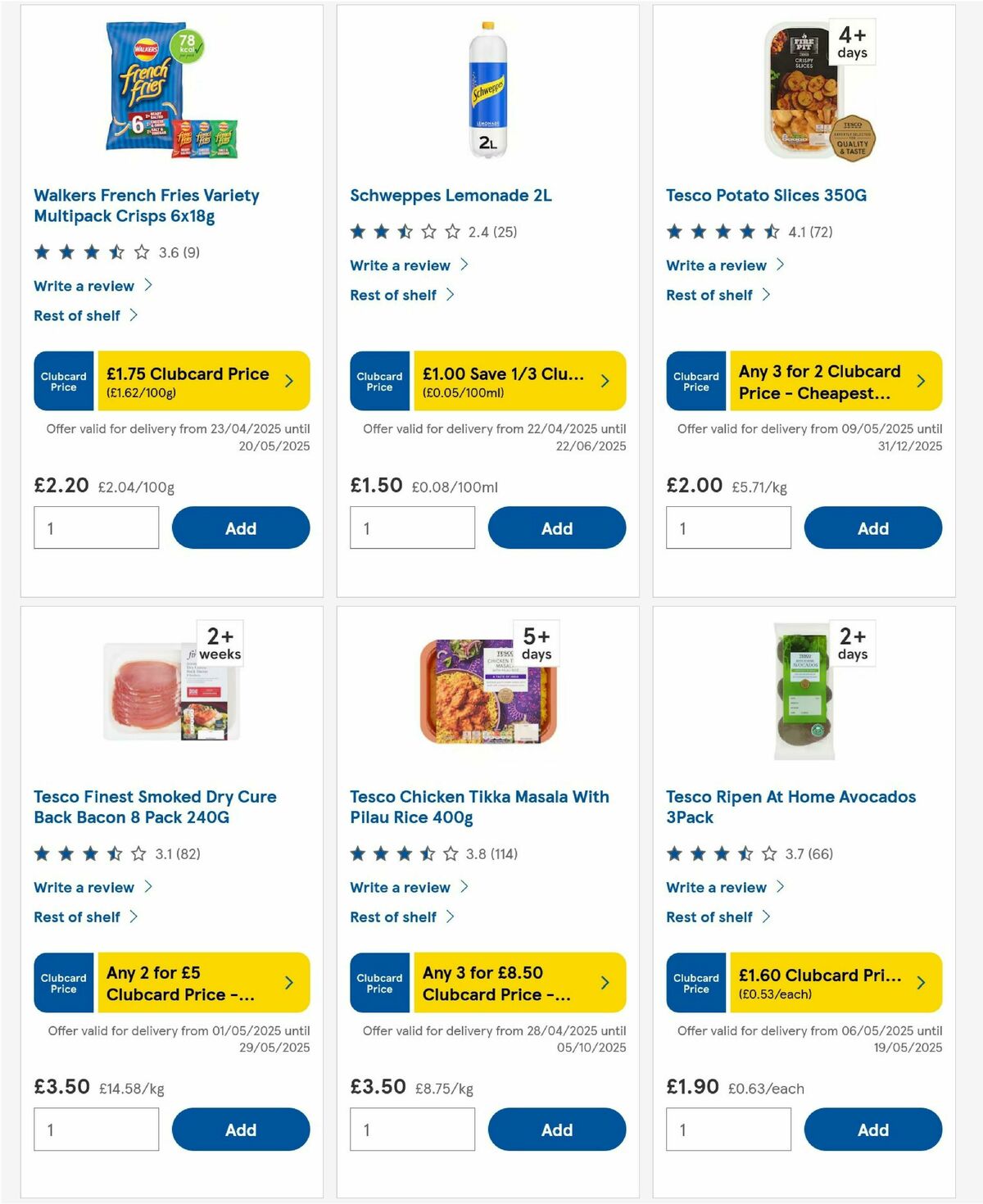TESCO Offers from 15 May