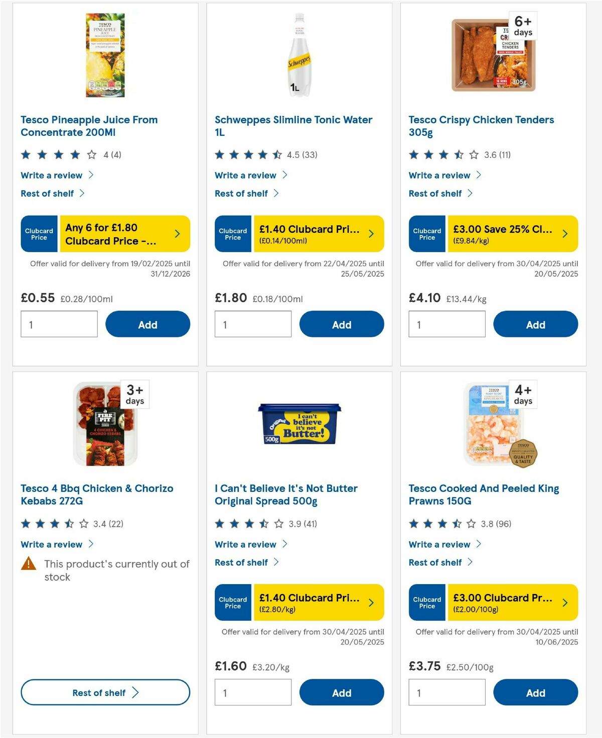 TESCO Offers from 15 May