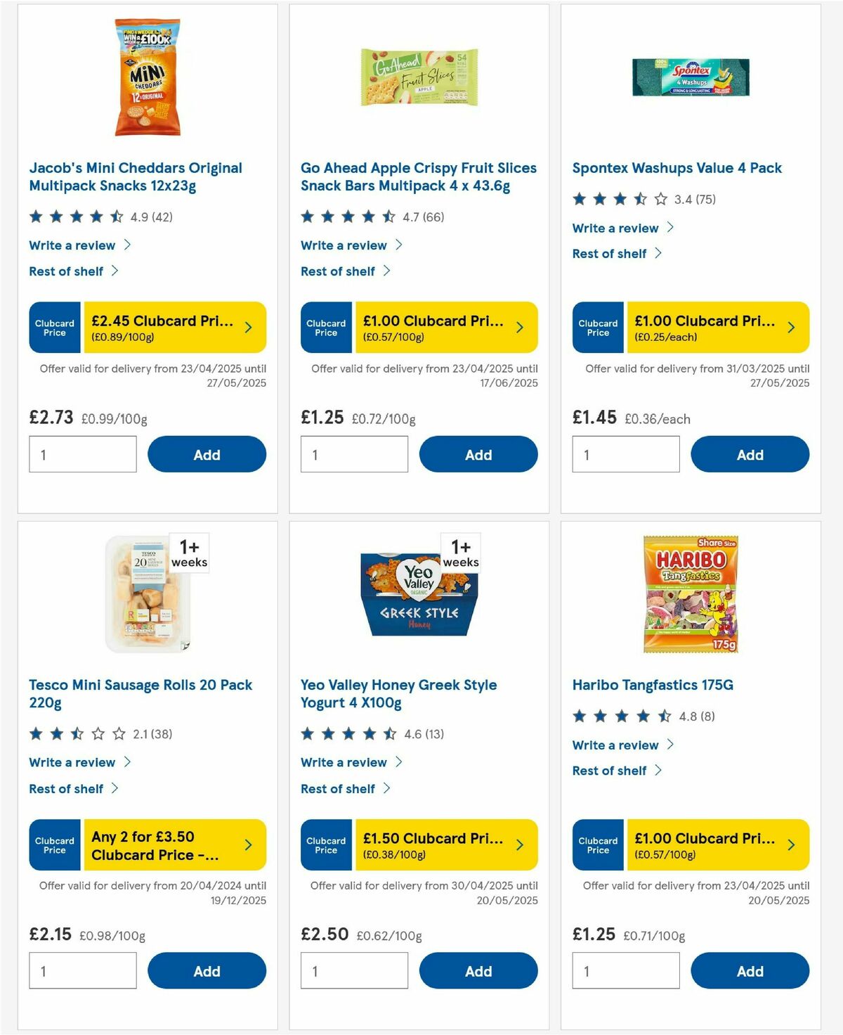 TESCO Offers from 15 May