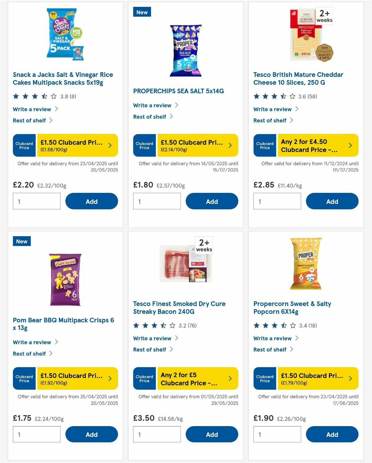 TESCO Offers from 15 May